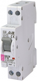 Диференційний автомат ETI KZS-1M C 10/0,03 тип A (6kA) (нижнє підключ.) 2175222