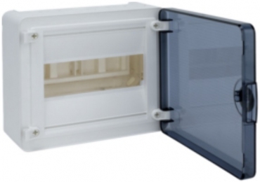 Щит з/у з  прозорими дверцятами, 8 мод. (1х8), GOLF VS108TD