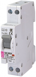 Диференційний автомат ETI KZS-1M SUP C 20/0,03 тип A (6kA) (верхнє підключ.) 2175725