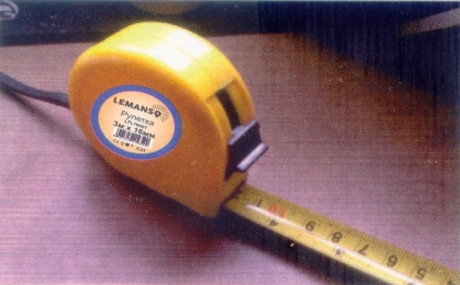 Рулетка LEMANSO 5м x 19мм LTL70002 жовта 106002