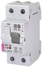Диференційний автомат ETI KZS-2M C 20/0,03 тип AC (10kA) 2173125