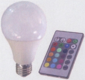 Лампа Lemanso св-а E27 RGB 5W 350LM з пультом 85-265V / LM734 558475