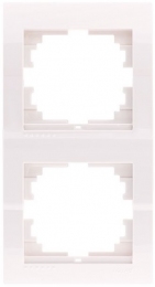 Lezard DERIY Білий Рамка 2-а вертикальна  (шт.) 702-0200-152