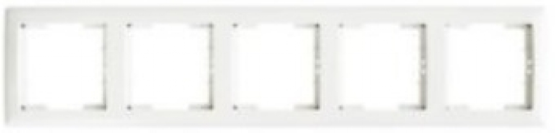 РГ05-00-0-ББ Рамка горизонтальна 5 постів серія BOLERO (білий) IEK (шт) EML50-K01-01