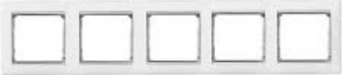 Legrand Valena Рамка 5 Постів Горизонтальна Білий/Срібло 770495