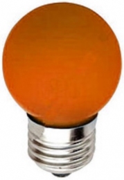 Лампа Lemanso світлодіодна G45 E27 1,2W помаранчевий куля / LM705 558430
