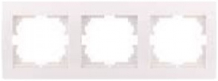 Lezard DERIY Білий Рамка 3-а горизонтальна  (шт.) 702-0200-148