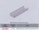 Кріплення до стіни LEMANSO 5см 8*15,5мм для неону 8*16мм 240град. пластик / LM863 прозор.
