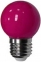 Лампа Lemanso світлодіодна G45 E27 1,2W рожевий куля / LM705 558407
