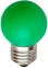 Лампа Lemanso світлодіодна G45 E27 1,2W зелений куля / LM705 558402
