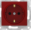 Розетка 1-а З/К внутр. зі шторками 
